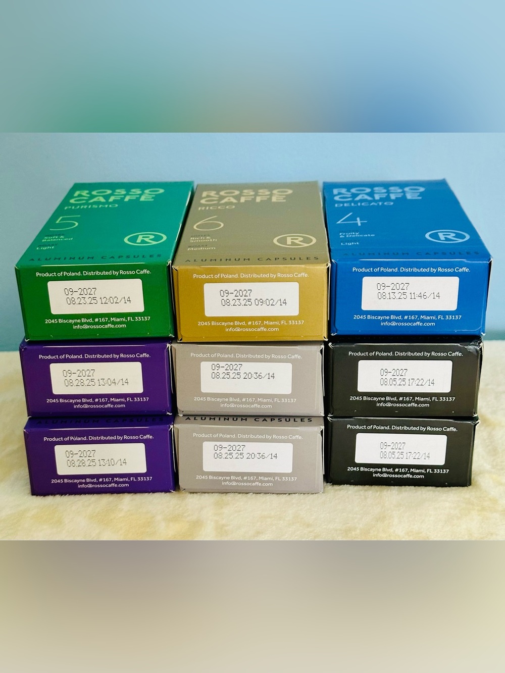 Rosso Caffe Original Collection ~9 Variety Packs For NESPRESSO Original Machines - Picture 4 of 14